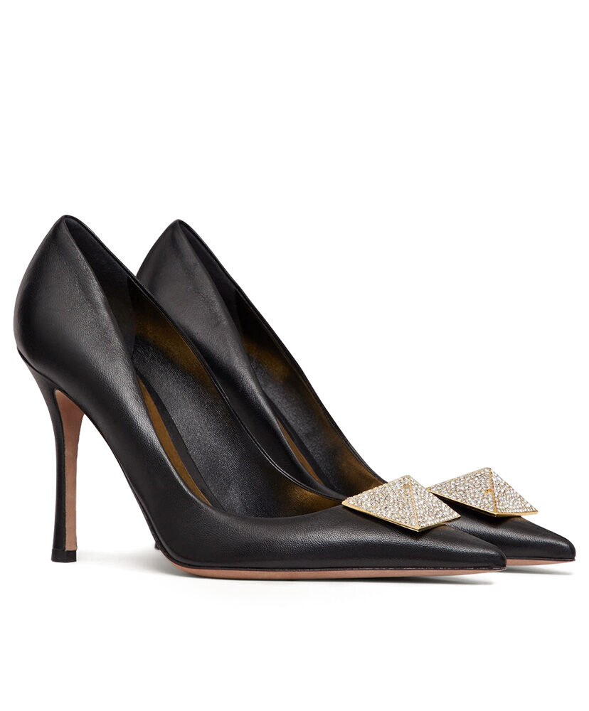 (1:1 replica) Valentino Garavani One Stud Pump With Crystals 100MM