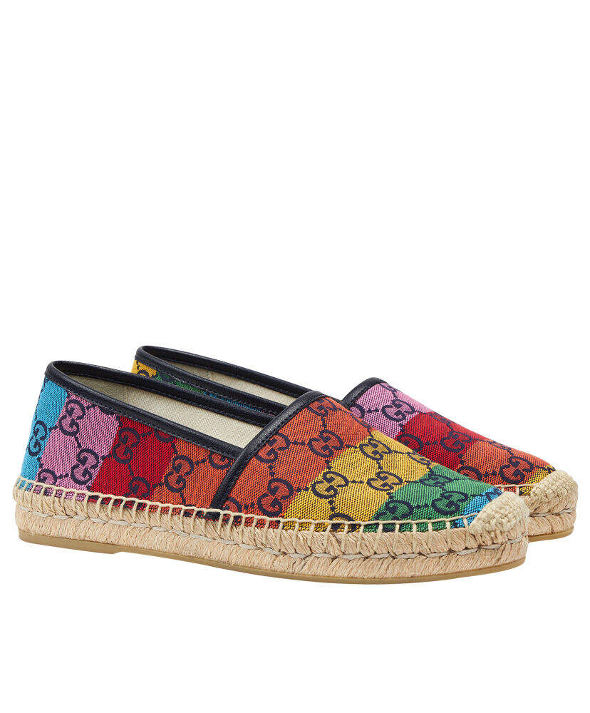 (1:1 replica) Gucci Women s GG Multicolor Espadrille 663674 Polychrome