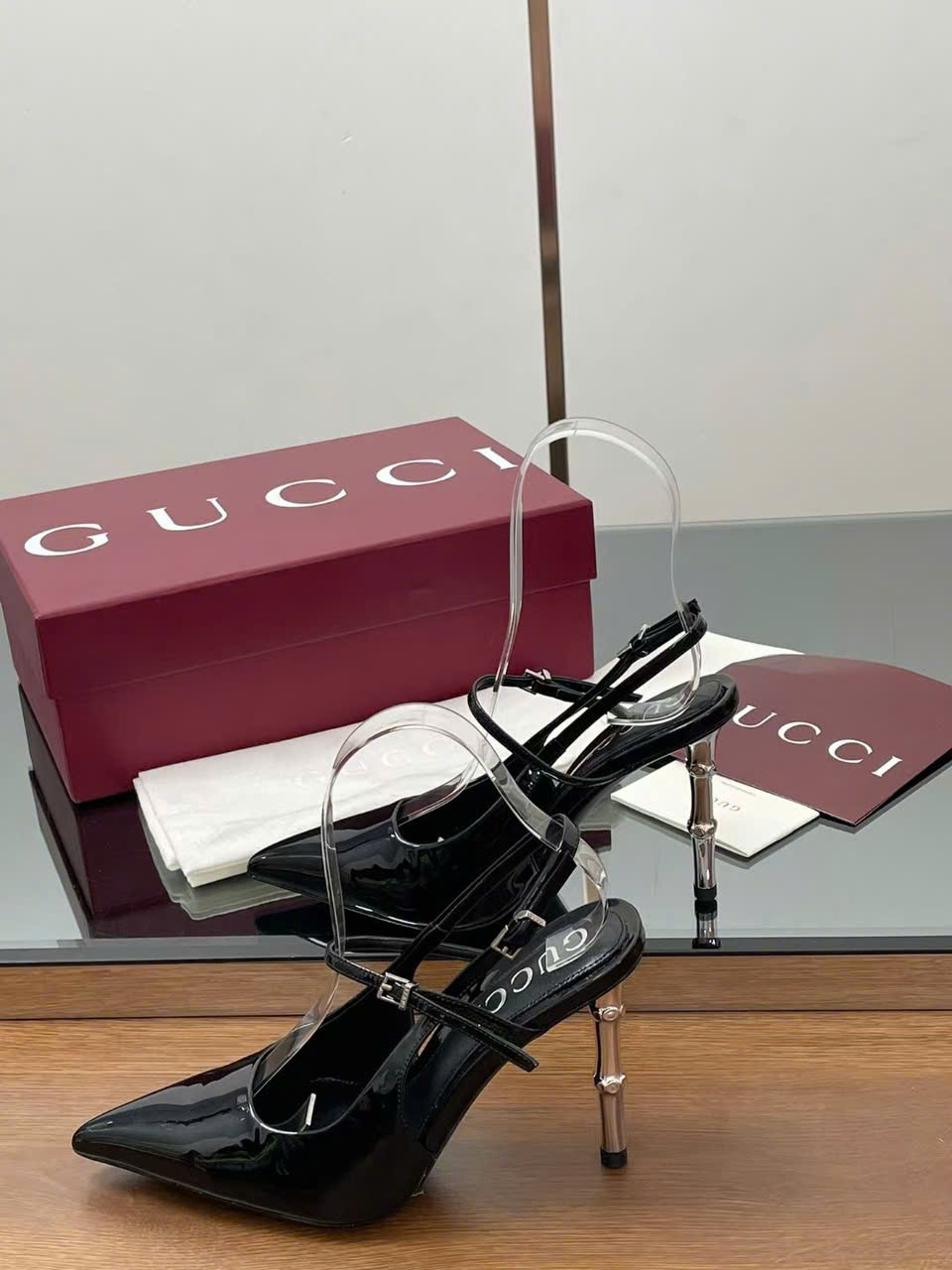 (1:1 replica) Gucci Slingbacks Shoes 9cm New Arrivals