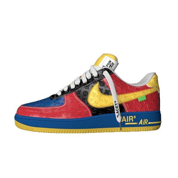 (1:1 replica) LOUIS VUITTON X NIKE AIR FORCE 1 LOW-TOP SNEAKERS IN MULTICOLOR LVS118