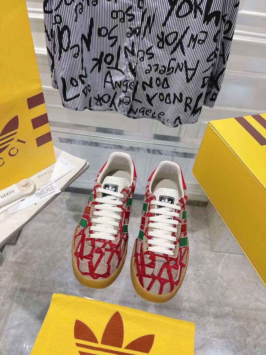 (1:1 replica) Gucci X Adidas Women s Sneaker Unisex Shoes