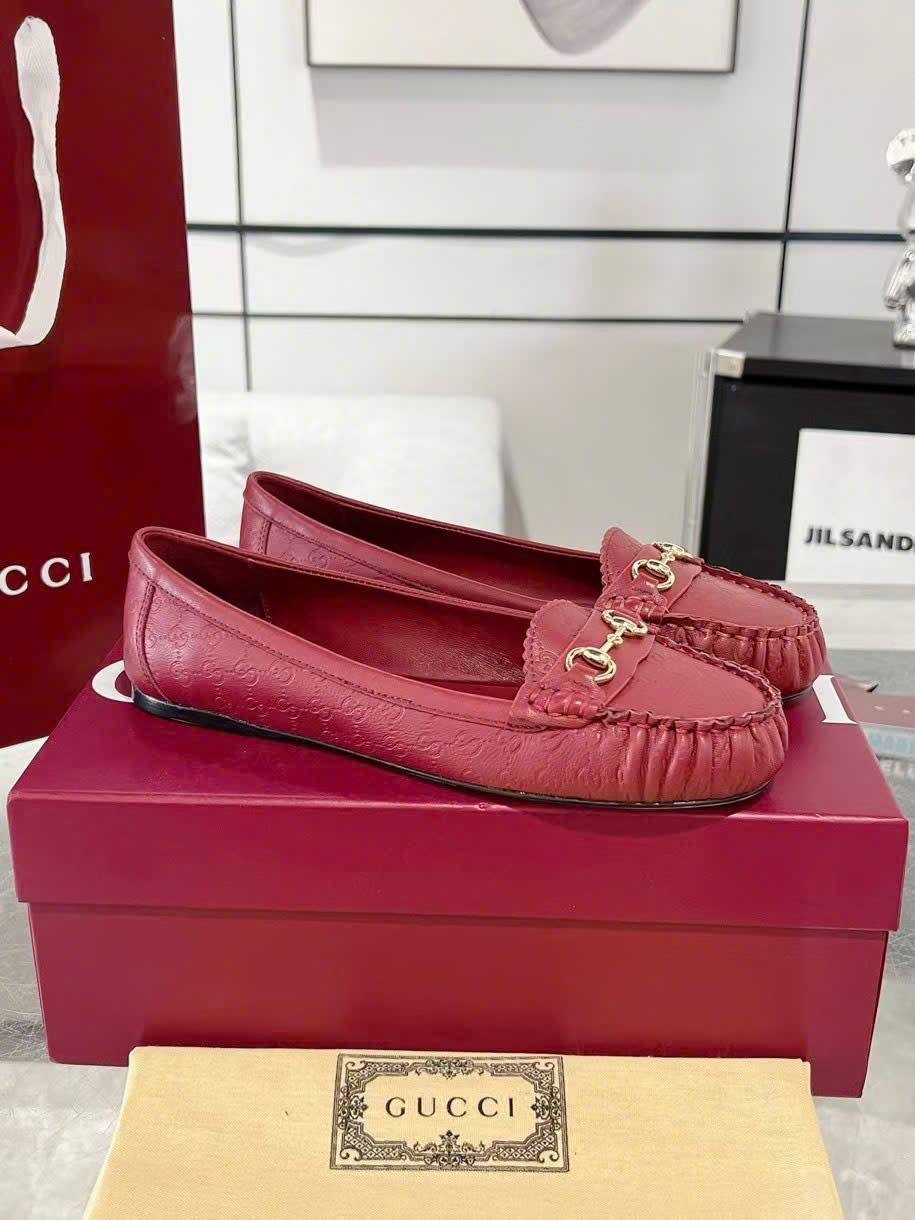 (1:1 replica) Gucci Horsebit Monogram Platform Loafers Shoes