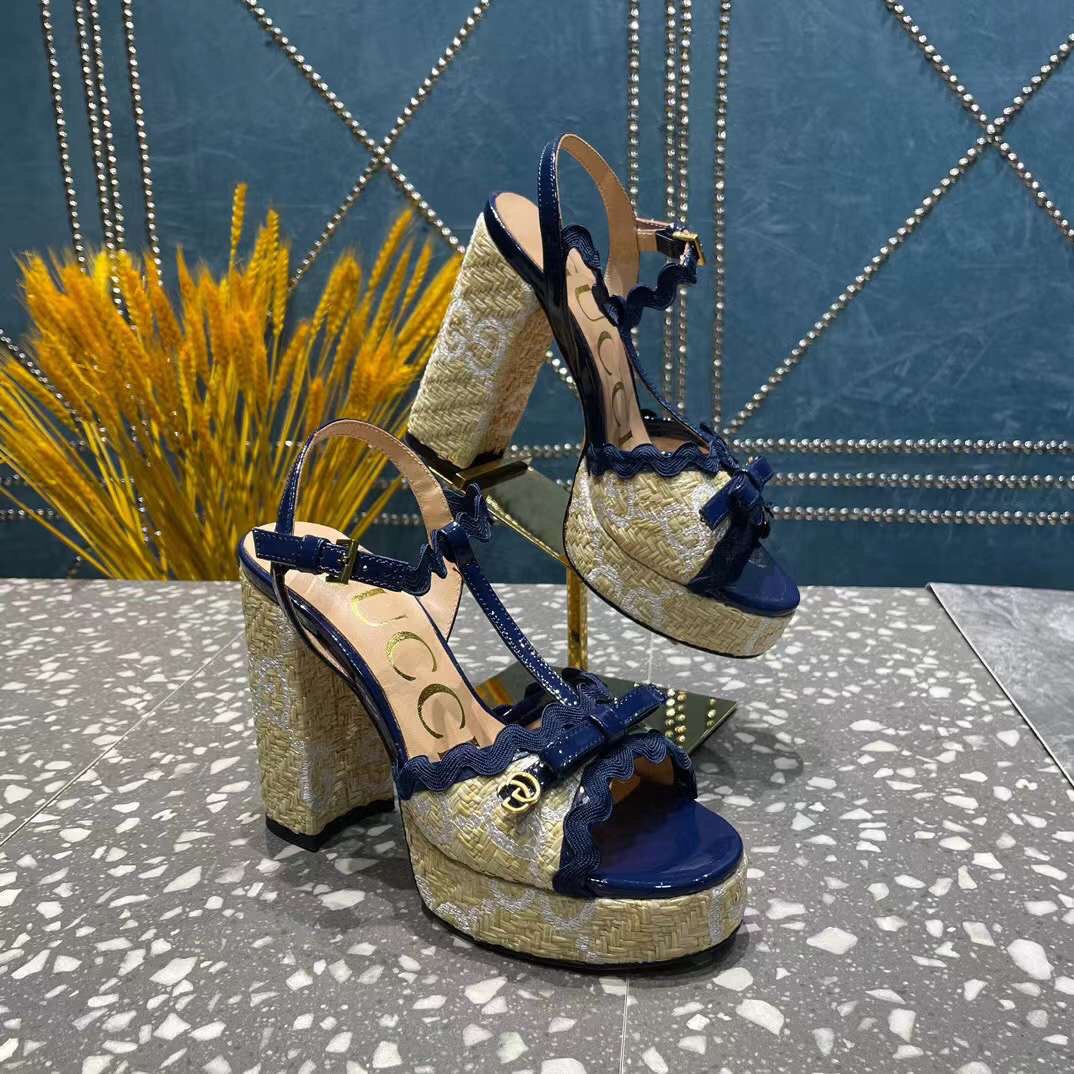 (1:1 replica) Gucci Sandals Hight Heels Logo Fashion Women 10.5cm