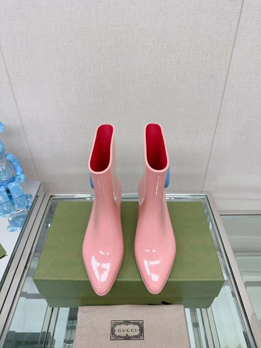 (1:1 replica) Gucci Gene Rubber Ankle Boots