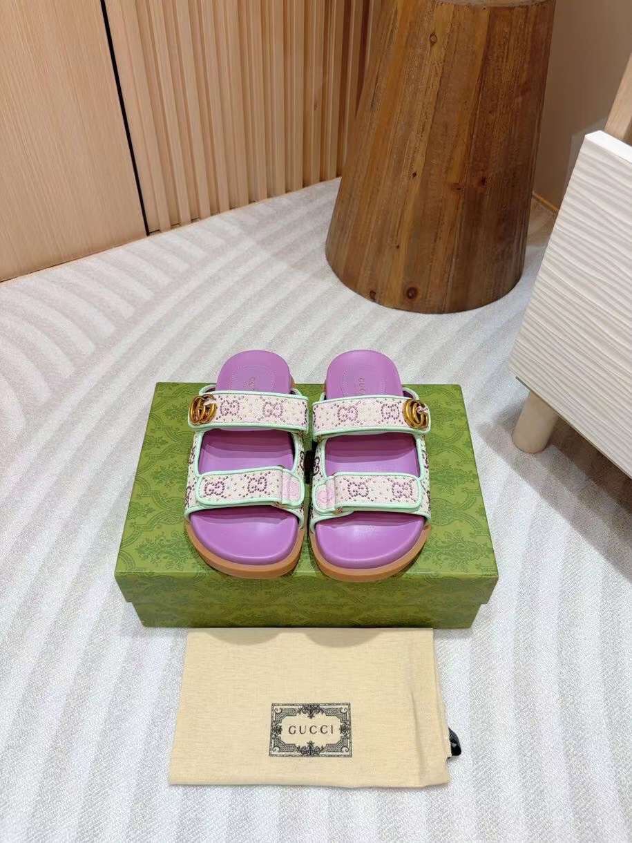 (1:1 replica) Gucci GG Logo Women s Sandal