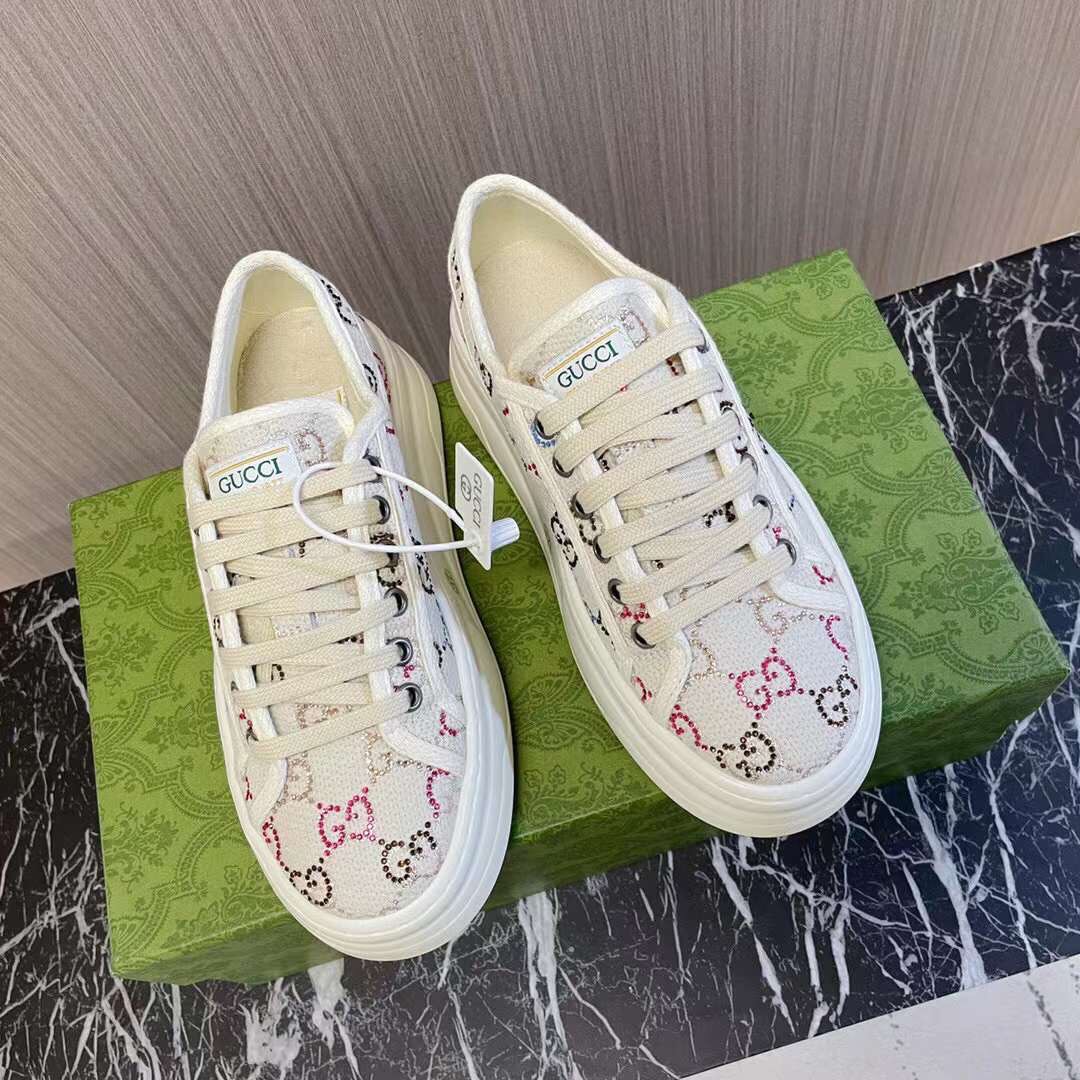 (1:1 replica) Gucci Tennis 1977 Women s Shoes