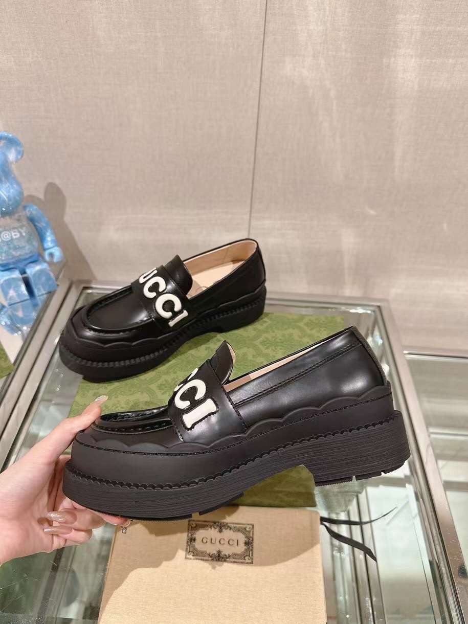 (1:1 replica) Gucci Lug Sole Horsebit Loafer