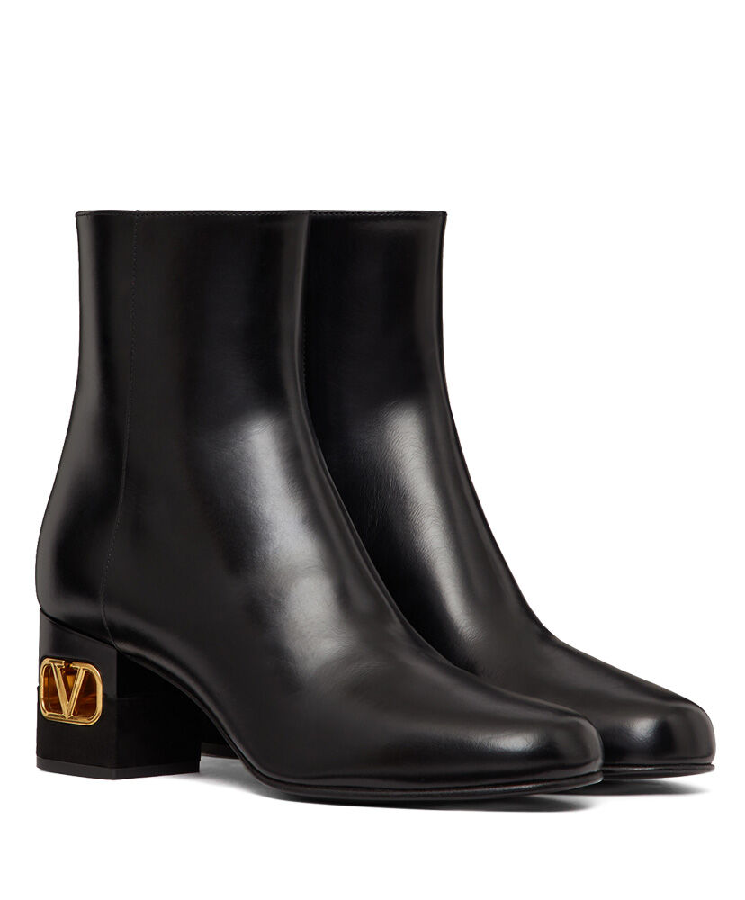 (1:1 replica) Valentino Garavani Heritage Calfskin Ankle Boot 60MM Black