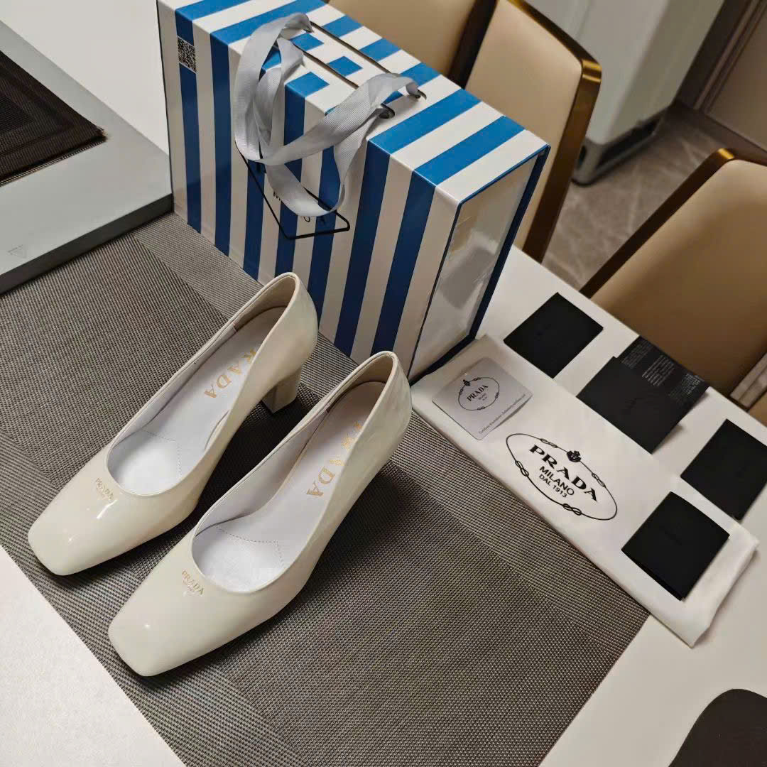 (1:1 replica) Prada Slingback Pumps Shoes 9.5cm