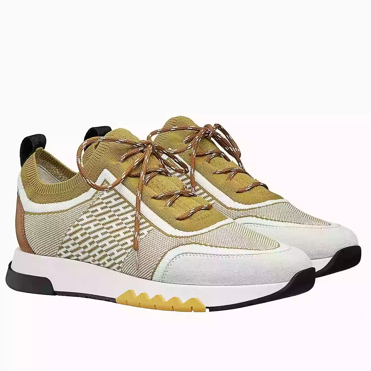 (1:1 replica) Hermes Men s Addict Sneakers In Multicolore Knit HM035
