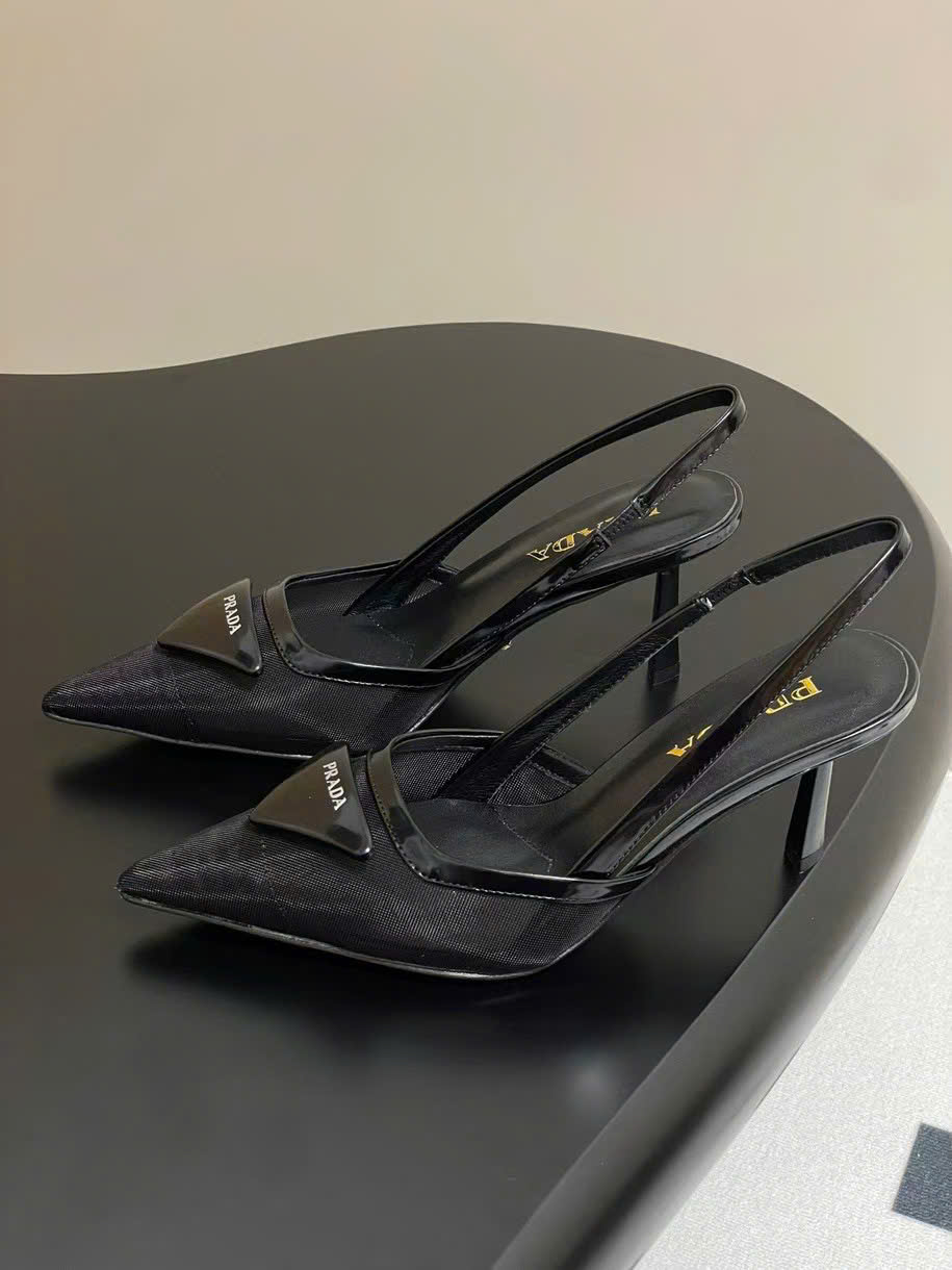 (1:1 replica) Prada Slingback Women s Shoes 7.5cm