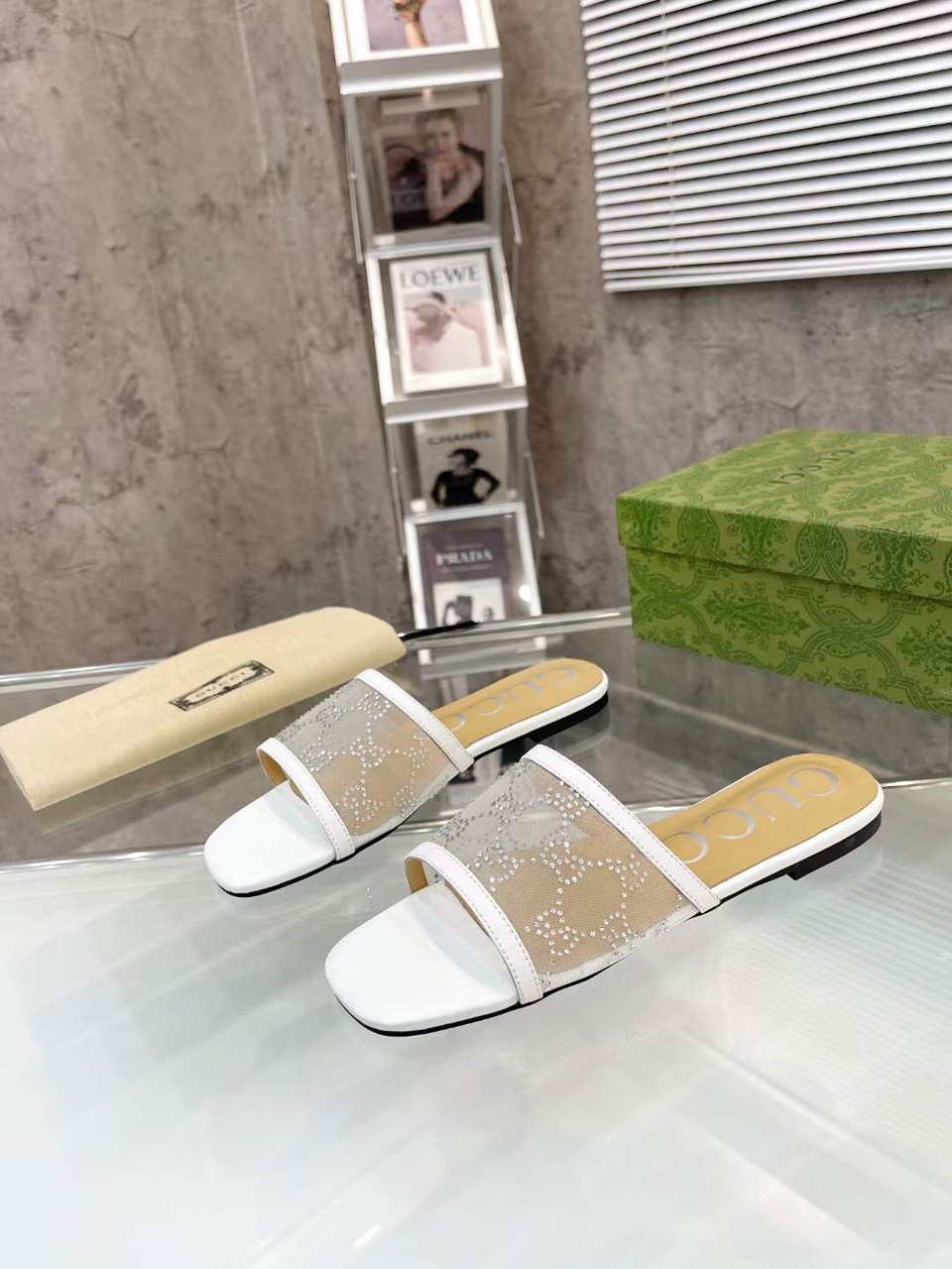 (1:1 replica) Gucci GG Slides Women s 2023