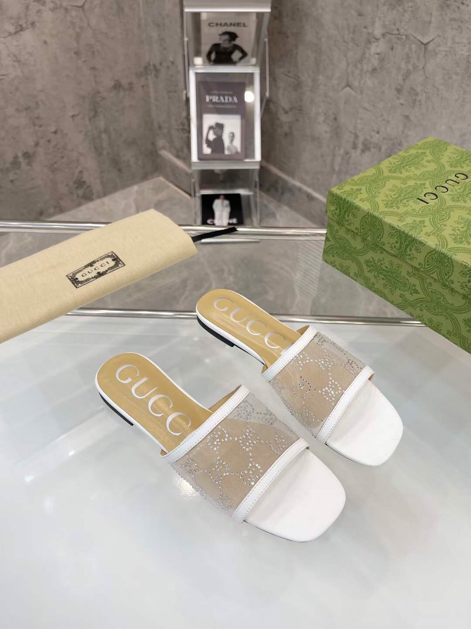 (1:1 replica) Gucci GG Slides Women s 2023
