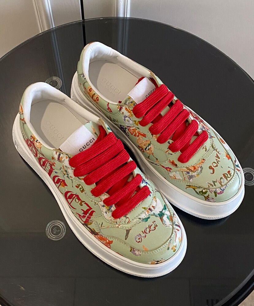 (1:1 replica) Gucci Unisex Floral Soave Sneaker