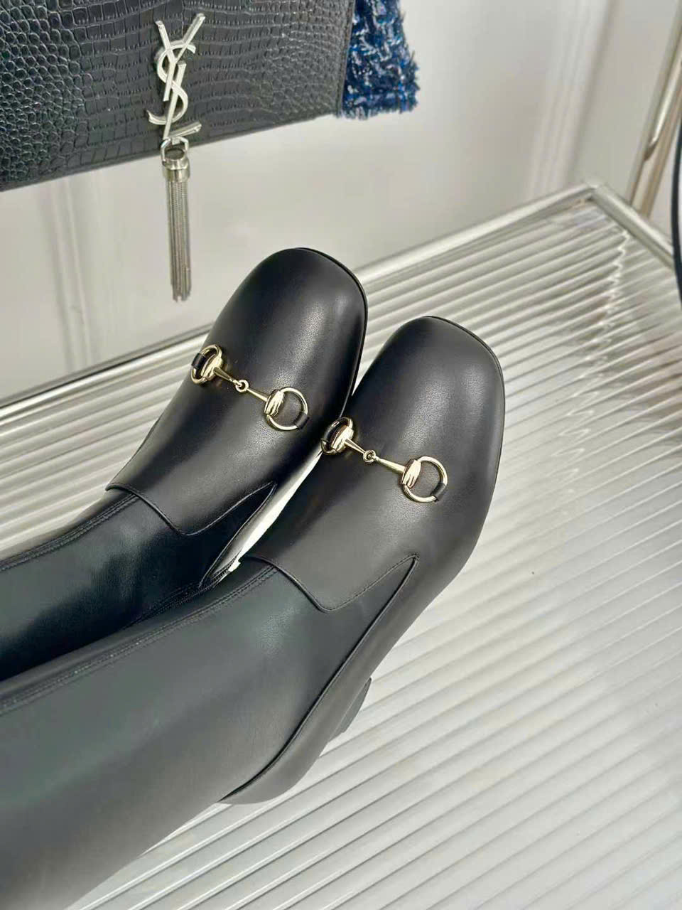 (1:1 replica) Gucci Horsebit Leather Long Boots