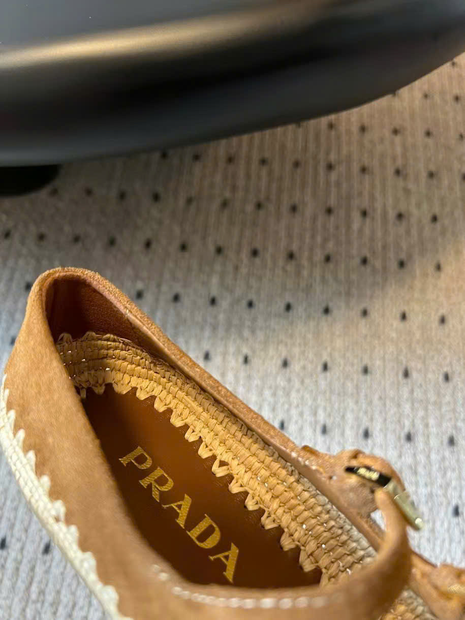 (1:1 replica) Prada Marry Jane Suede Leather Women s Shoes