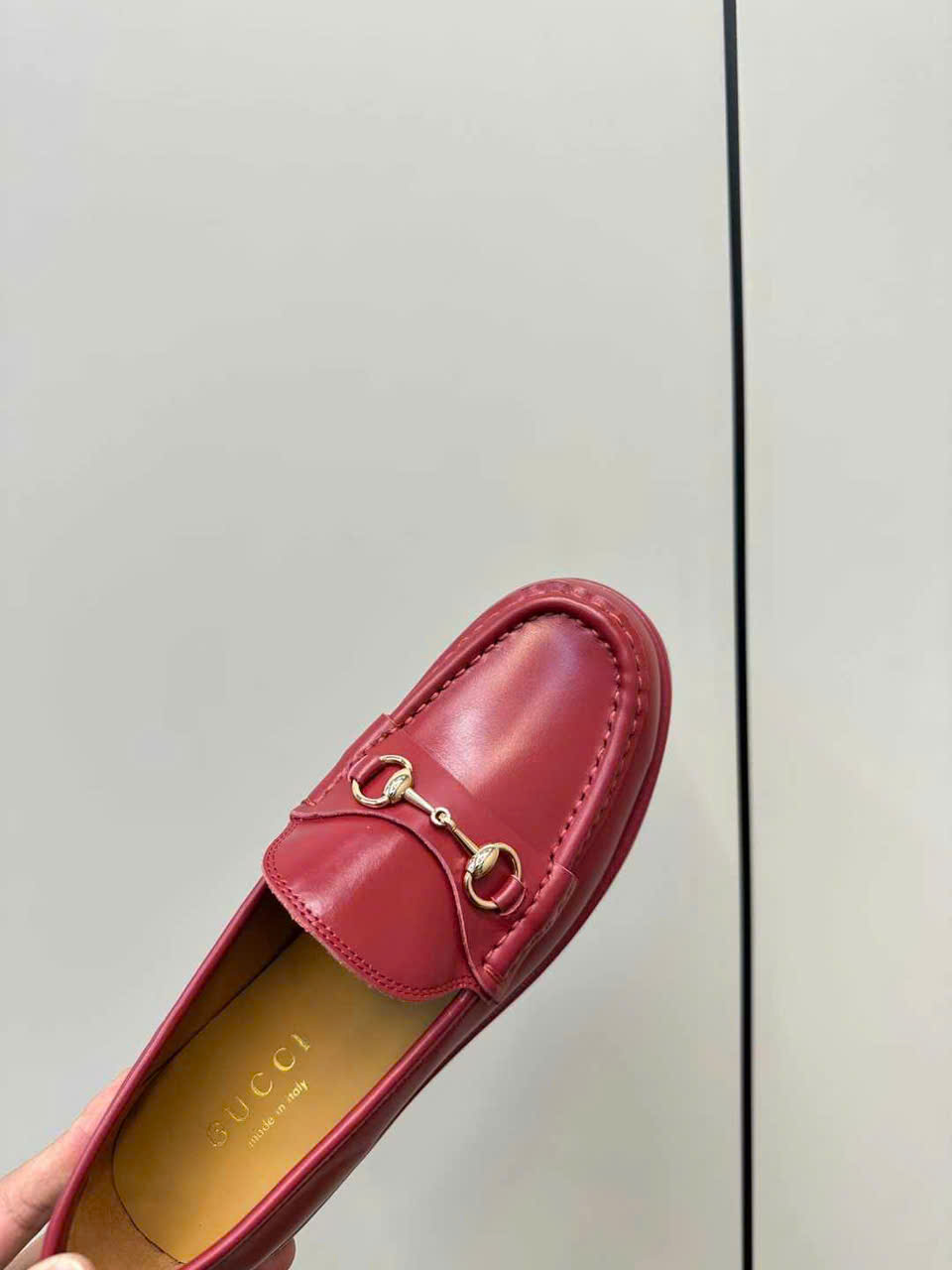 (1:1 replica) Gucci Horsebit Wedge Loafer Women s Shoes