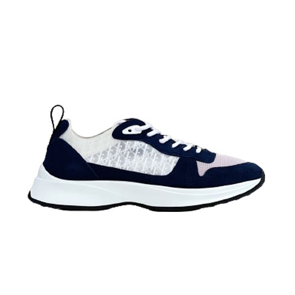 (1:1 replica) DIOR B25 RUNNER NAVY OBLIQUE SUEDE SNEAKER DO063