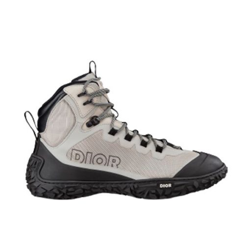 (1:1 replica) DIORIZON HIKING BOOT GRAY TECHNICAL MESH AND BLACK RUBBER DO088