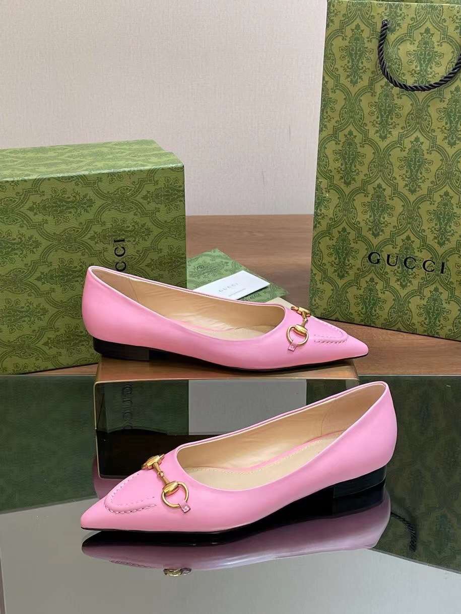 (1:1 replica) Gucci Horsebit Women s Shoes 2.5cm