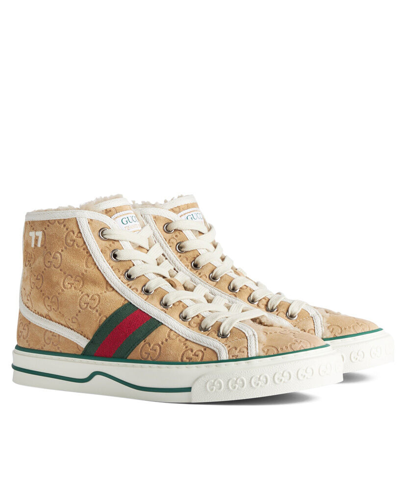 (1:1 replica) Gucci Unisex Tennis 1977 Sneaker 649327 Apricot