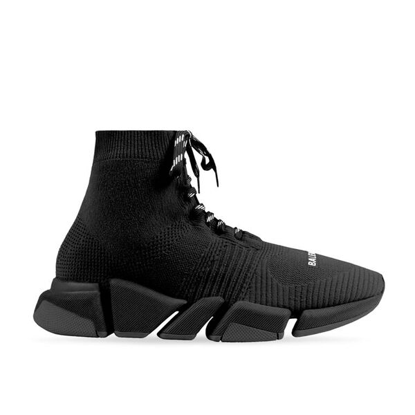(1:1 replica) BALENCIAGA MEN S SPEED 2.0 LACE-UP RECYCLED KNIT SNEAKER IN BLACK BLA031