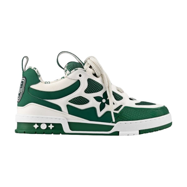 (1:1 replica) LOUIS VUITTON LV SKATE SNEAKER GREEN WHITE LVS167