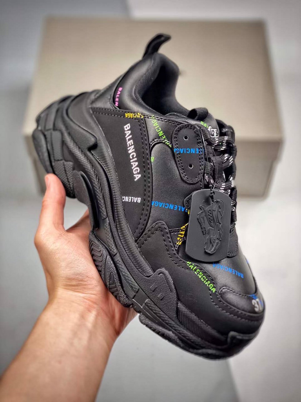 (1:1 replica) Balenciaga Unisex Tripple S Logo Shoes