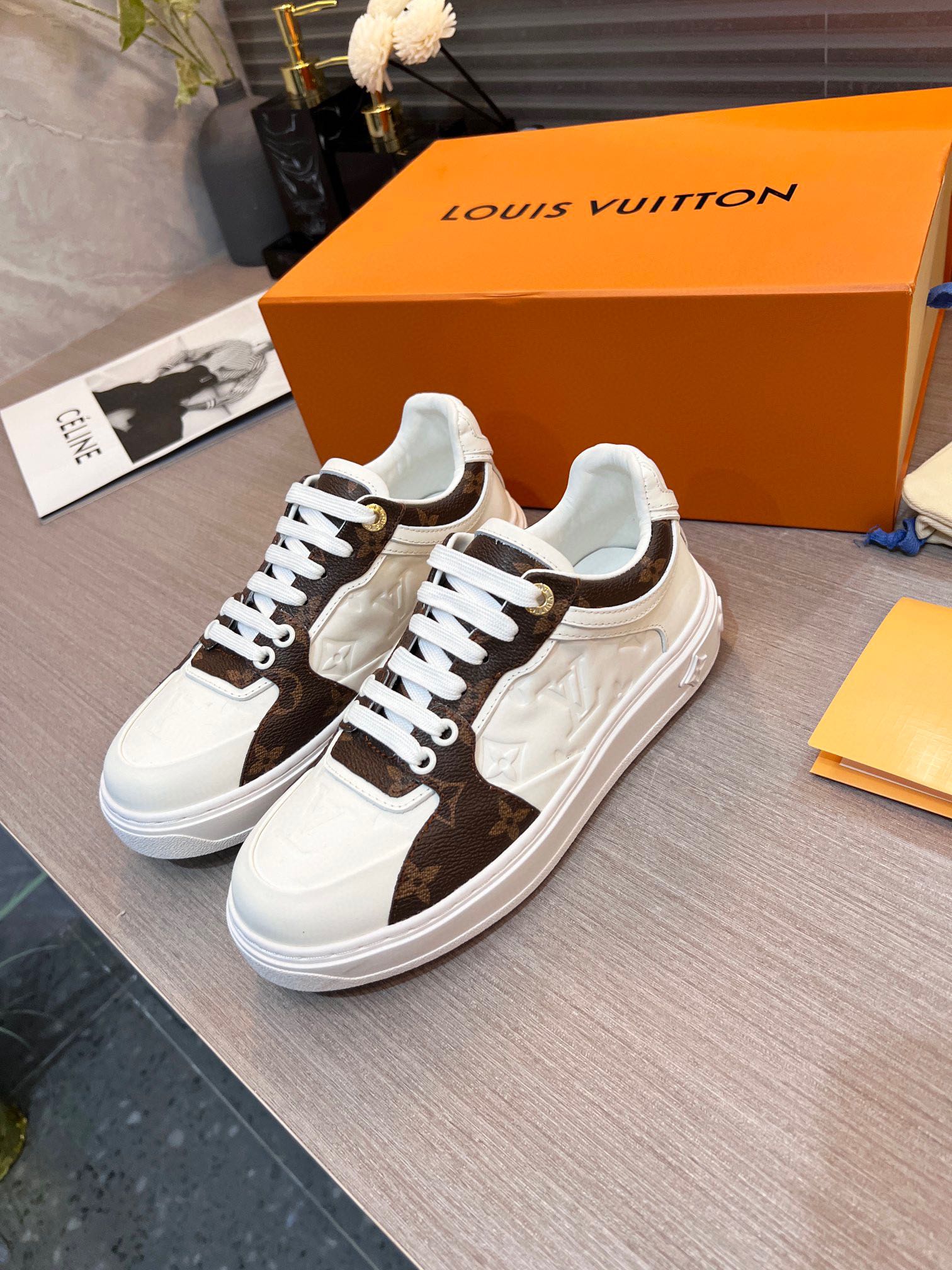 (1:1 replica) Louis Vuitton Women s Boombox Sneaker Brown For Women LV