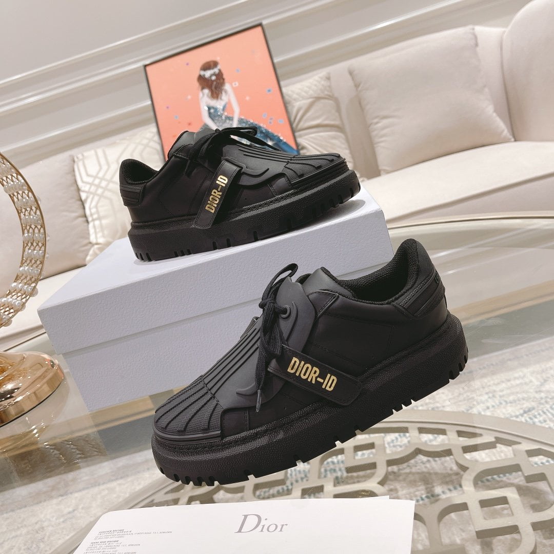 (1:1 replica) Christian Dior-ID Sneaker Rubber Black For Women CD
