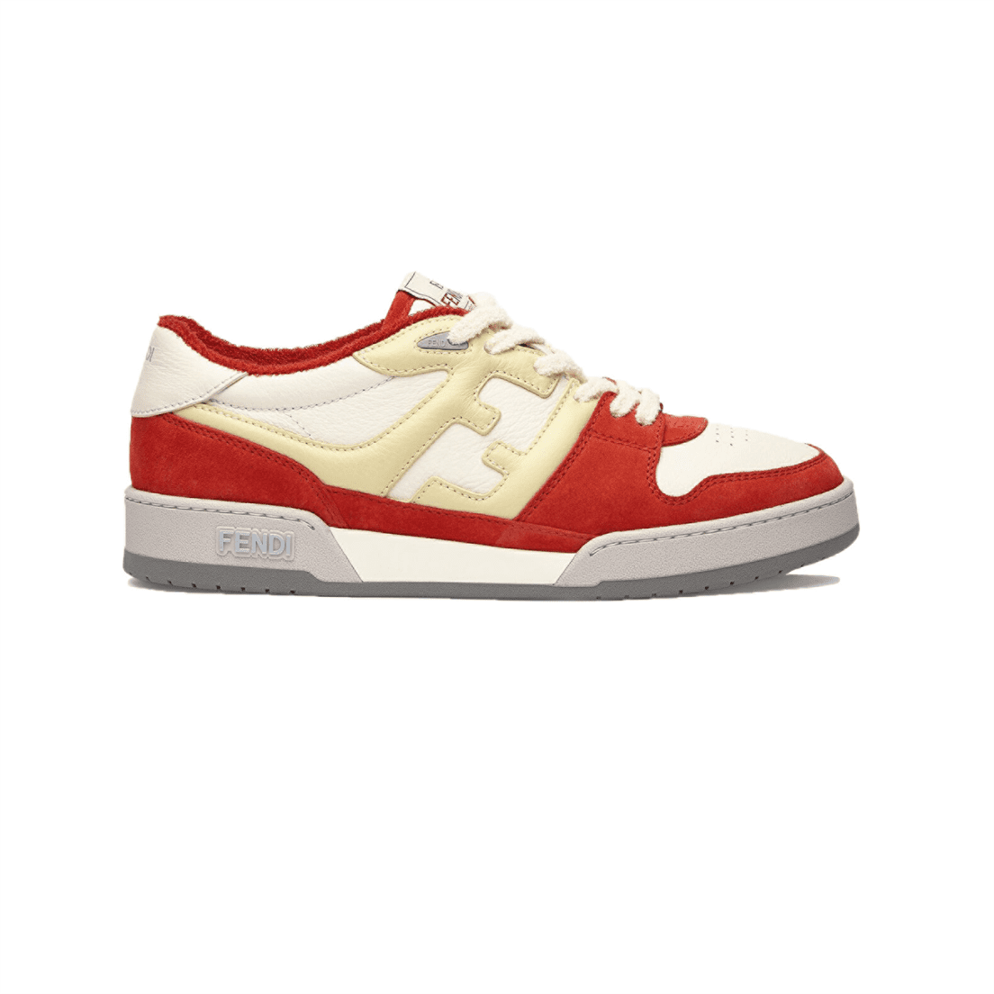 (1:1 replica) FENDI MATCH RED LEATHER LOW-TOPS SNEAKERS FDS001