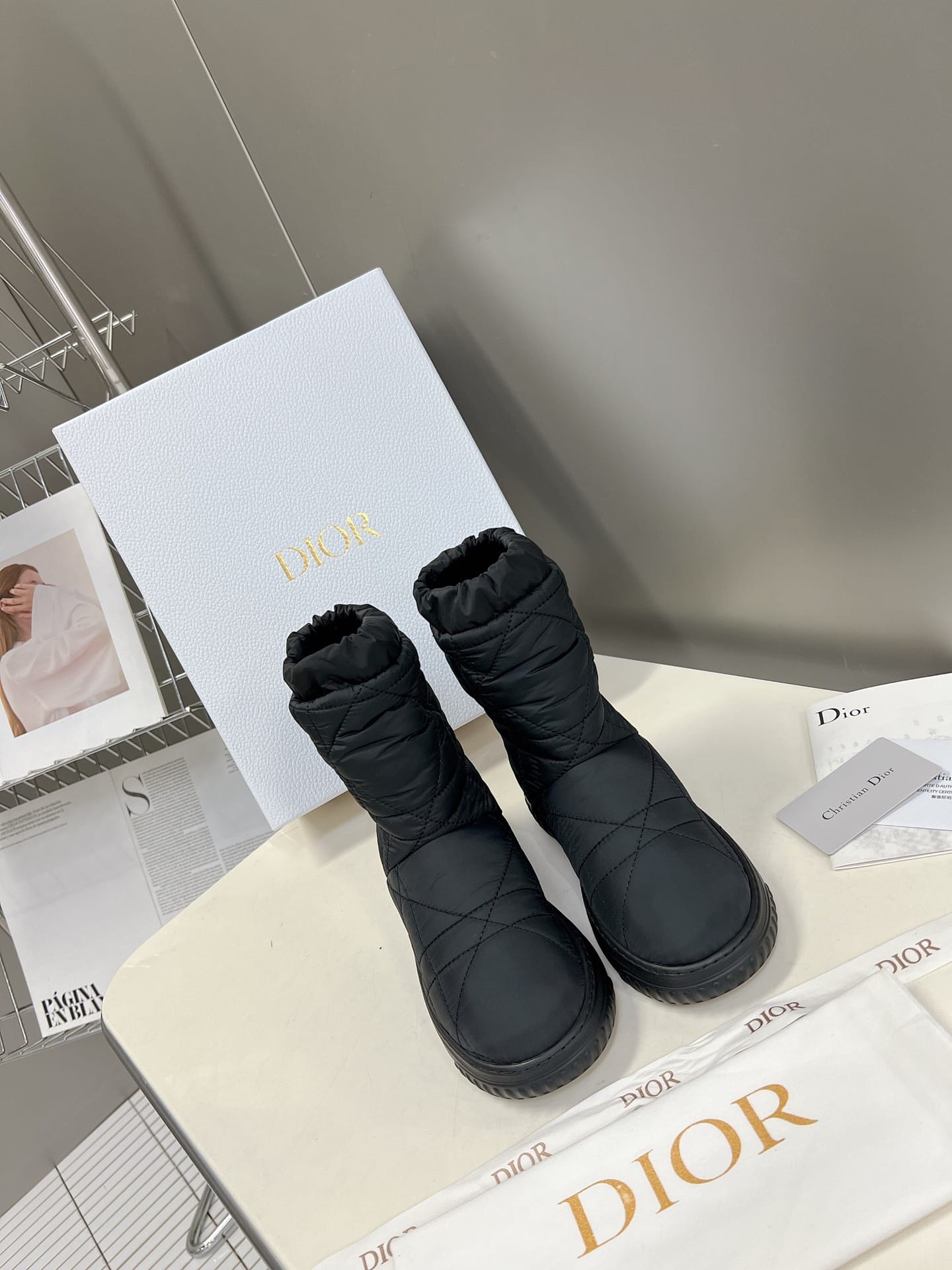 (1:1 replica) Christian Dior Women s Dior Frost Ankle Boot Black For Women CD KCI812CQN_S900