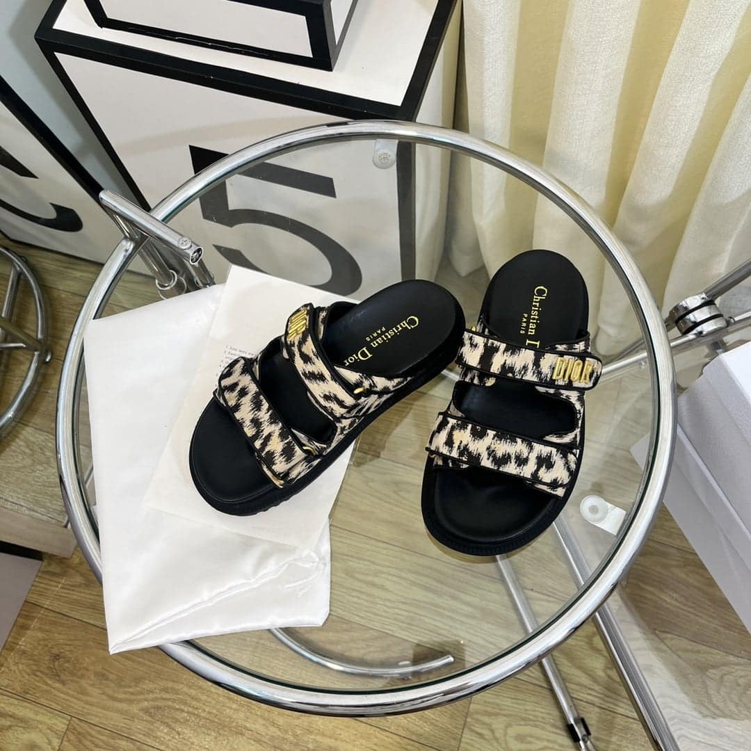(1:1 replica) Christian Dior Women s DiorAct Slide Beige Multicolor For Women CD KCQ719LNY_S29X