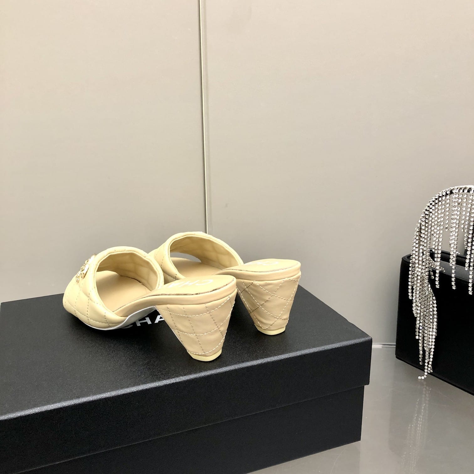 (1:1 replica) Chanel Mules Yellow For Women, Women s Shoes 2.4in/6.2cm G38820 X01000 0N314