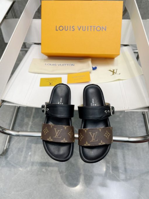 (1:1 replica) LOUIS VUITTON BOM DIA FLAT MULE LVSD040