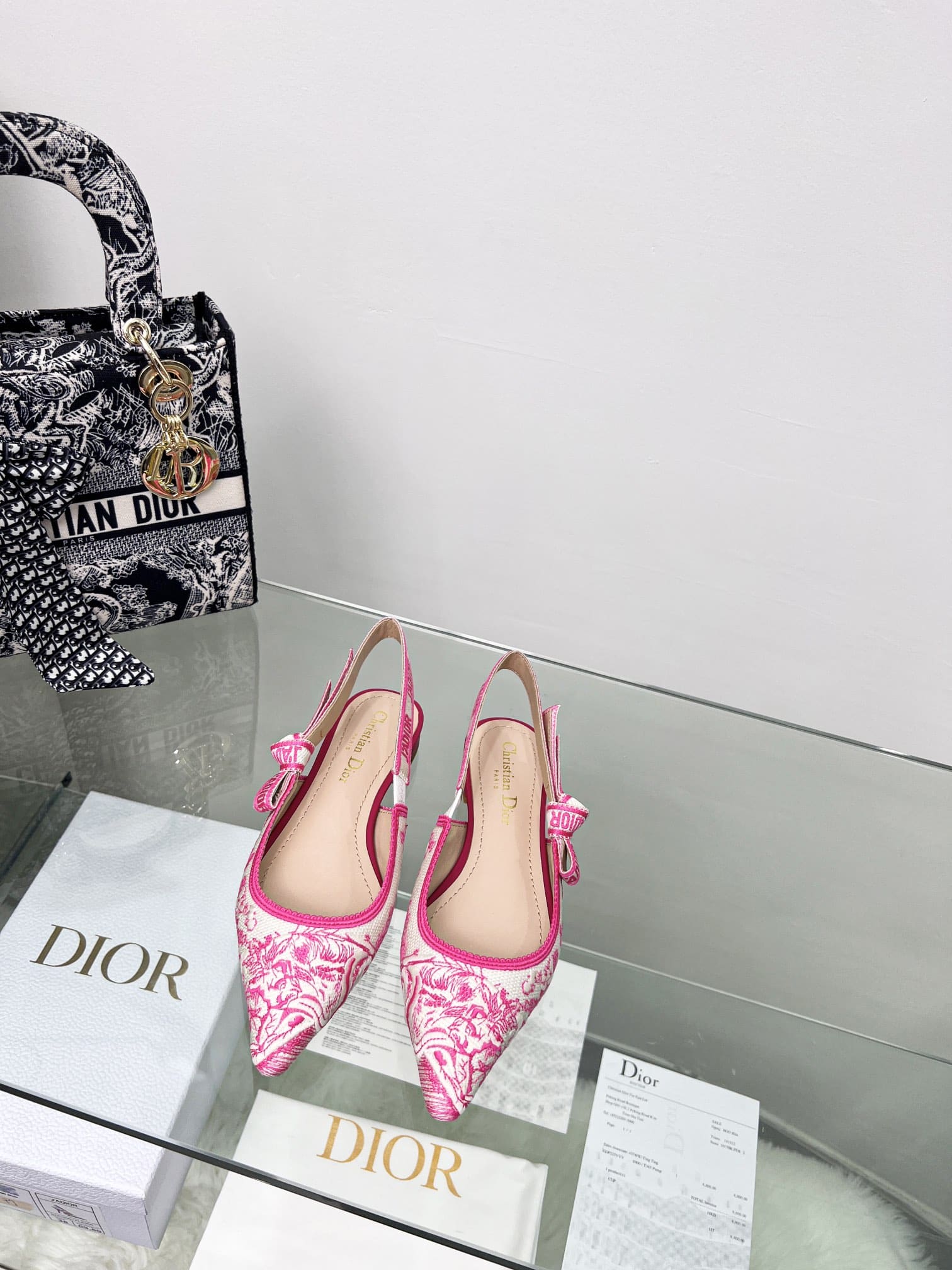 (1:1 replica) Christian Dior Women s J Adior Slingback Pump Pink For Women CD 0.7in/ 2cm