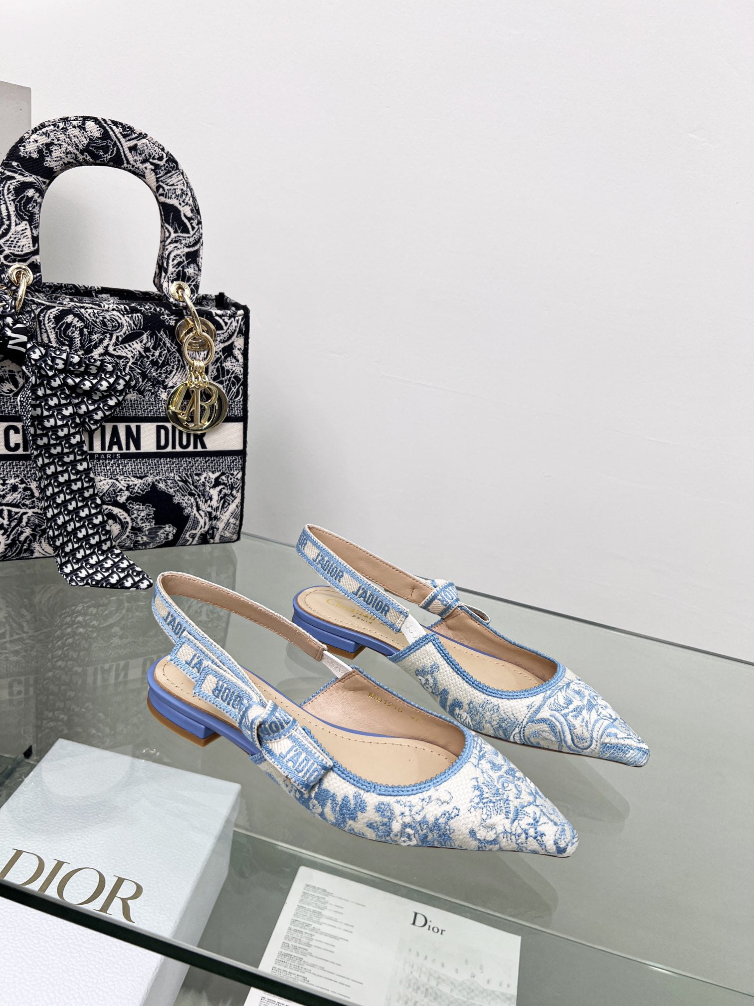 (1:1 replica) Christian Dior Women s J Adior Slingback Pump Blue For Women CD 0.7in/ 2cm