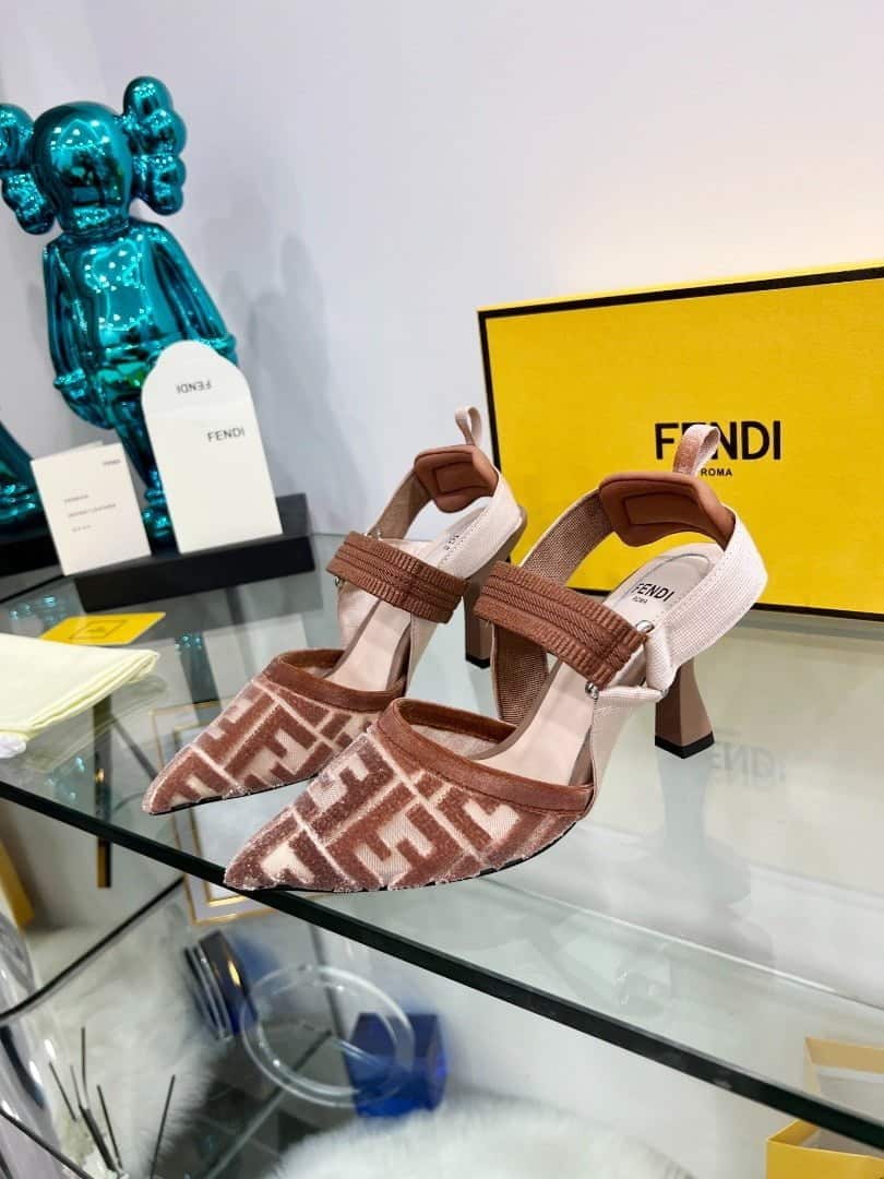 (1:1 replica) Fendi Colibri Micromesh Brown For Women FF