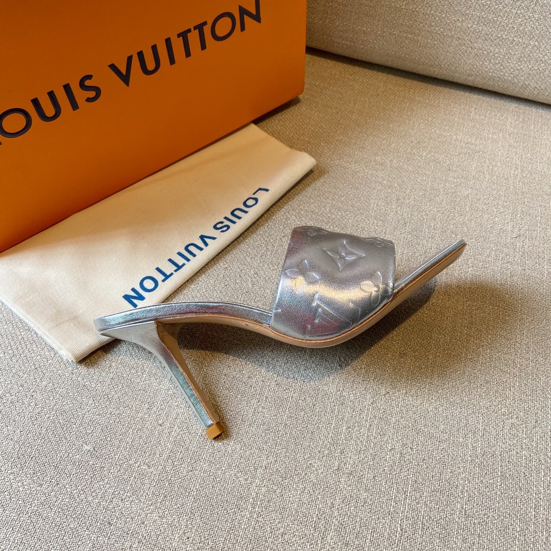 (1:1 replica) Louis Vuitton Women s Revival Mule Sliver For Women LV 1A9Q54