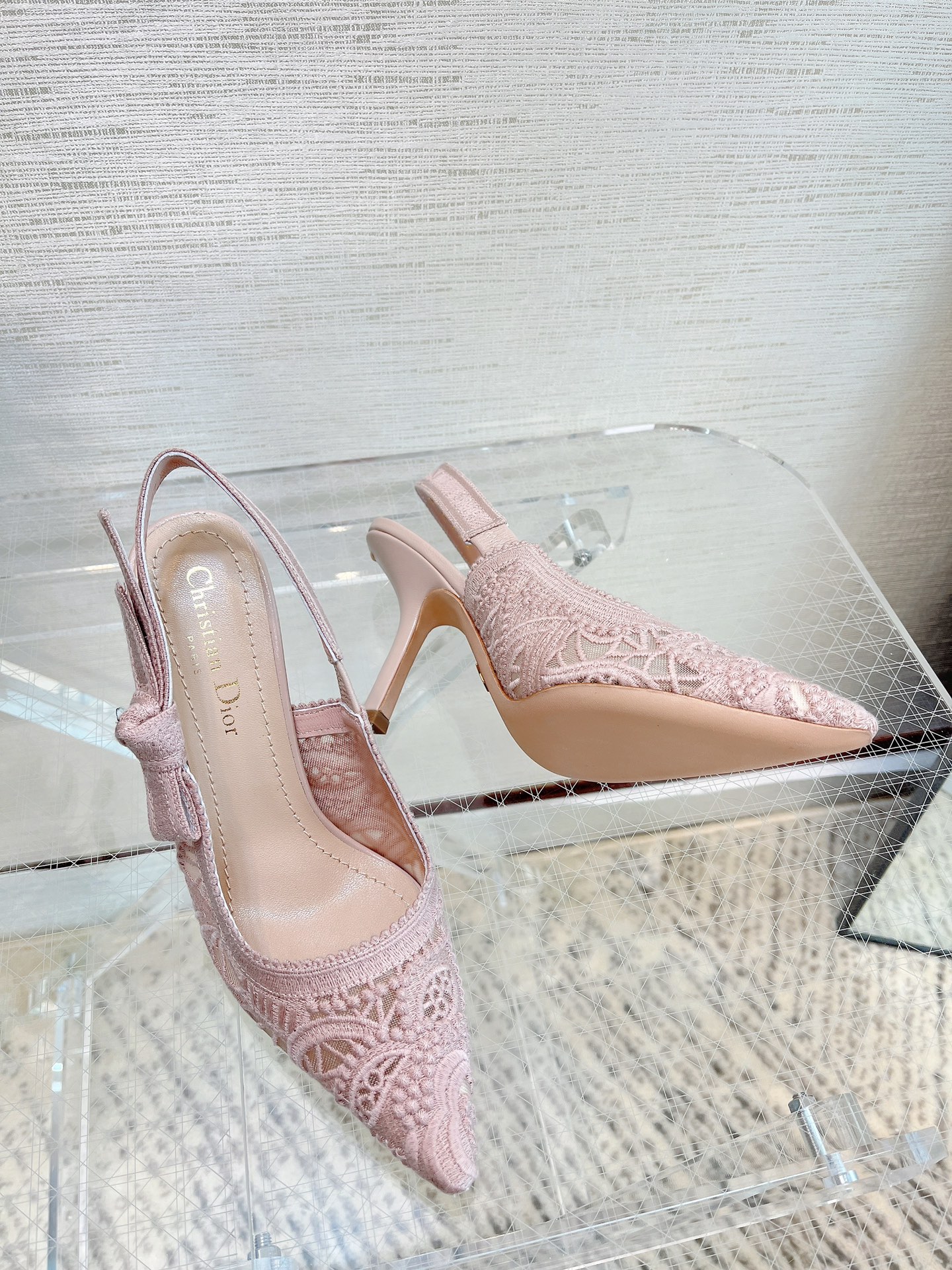 (1:1 replica) Christian Dior Women s J Adior Slingback Pump Pink For Women CD
