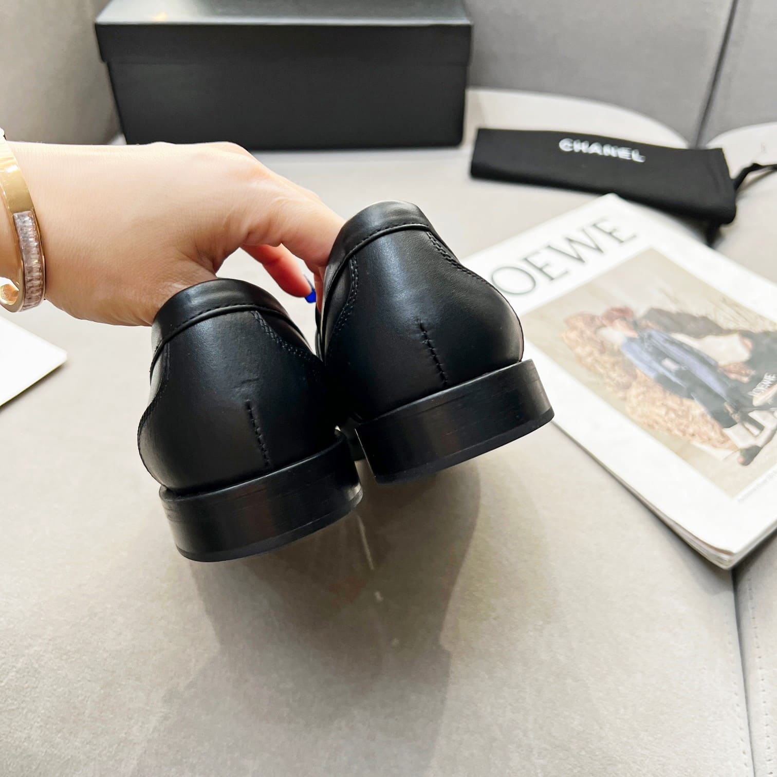 (1:1 replica) Chanel Women s Loafers Black For Women