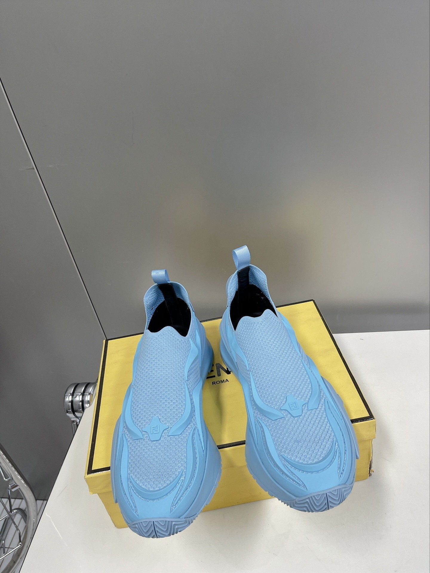 (1:1 replica) Fendi Low Trainers Sneakers Blue For Women