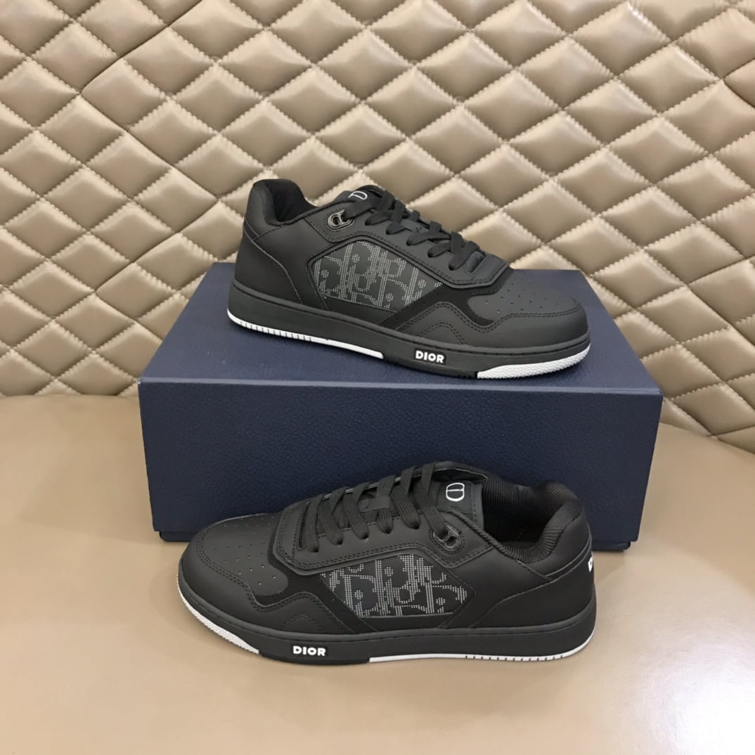 (1:1 replica) Christian Dior Women s B27 Low-Top Sneaker Black For Women CD