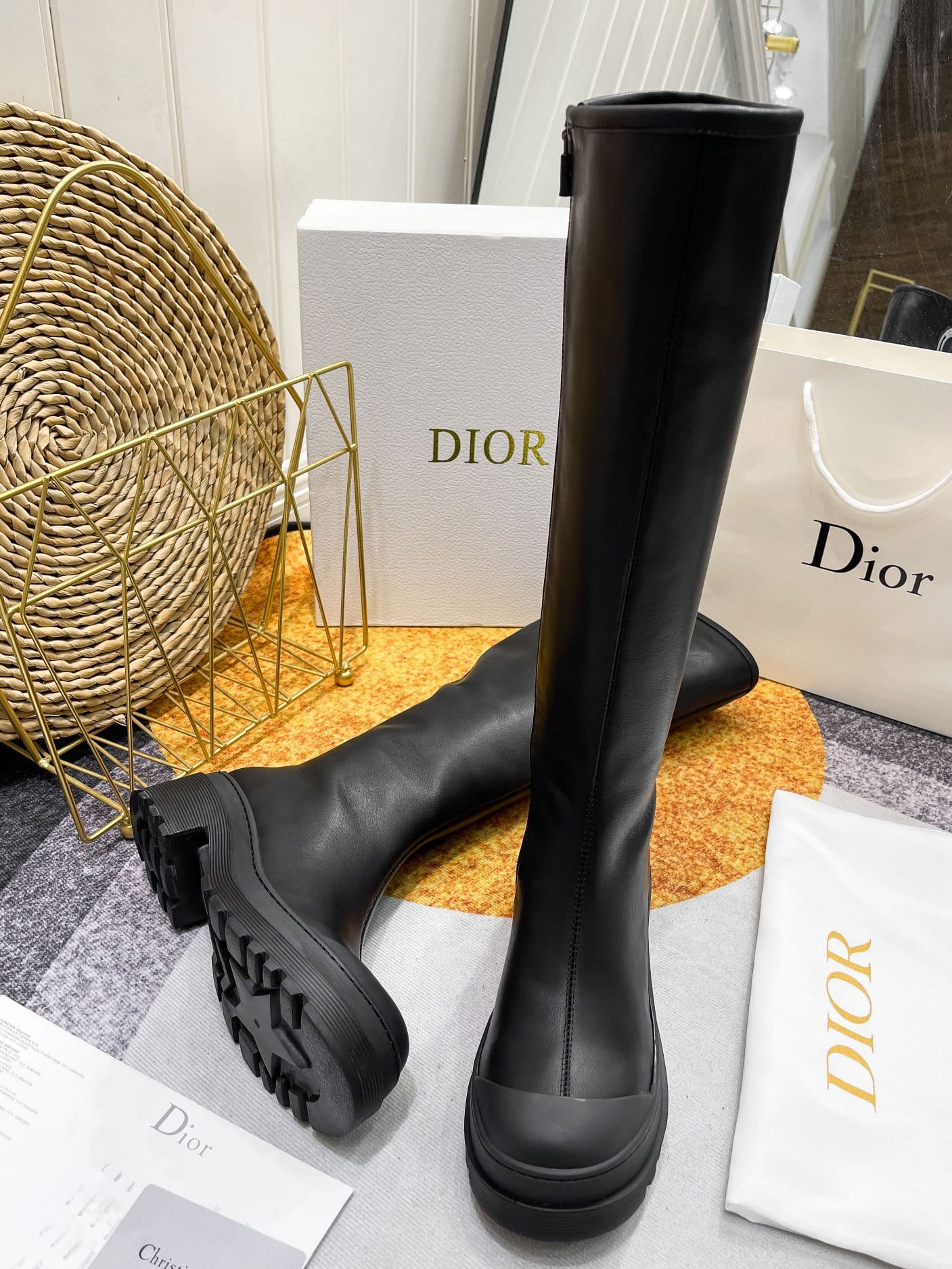 (1:1 replica) Christian Dior Women s Dior Symbol Boot Black For Women CD KCI766VSO_S900