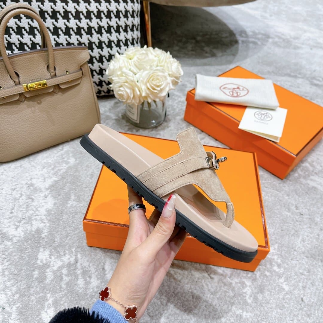 (1:1 replica) Hermes Empire Sandal Beige For Women, Women s Shoes H221075Z