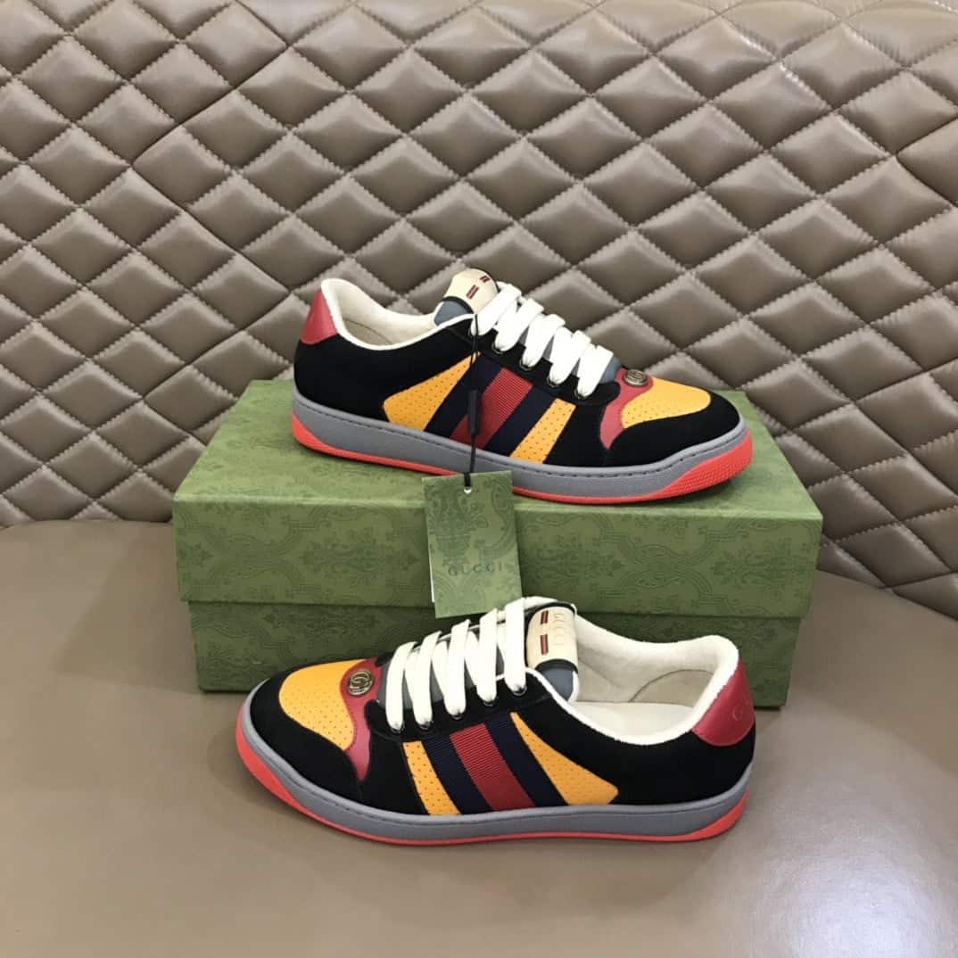 (1:1 replica) Gucci Lovelight Screener Sneaker Black For Women GG Shoes 708296 0YIA0 1065