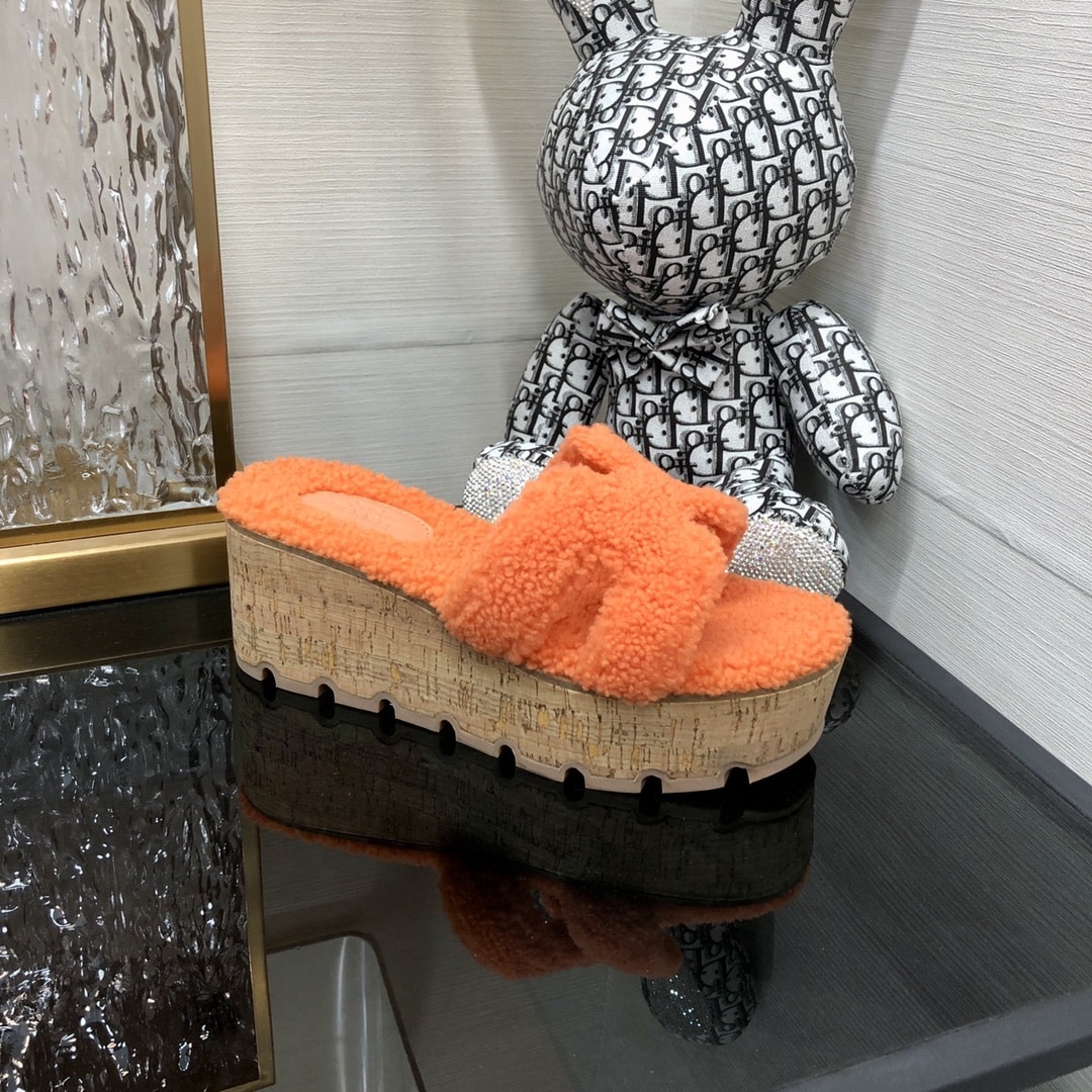 (1:1 replica) Hermes Figari Sandal Orange For Women