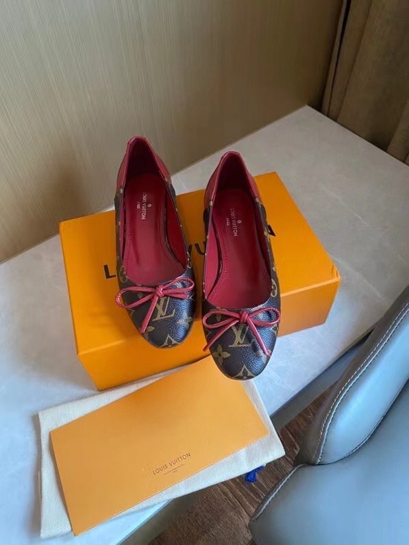 (1:1 replica) Louis Vuitton Women s Joy Ballerina Red For Women LV