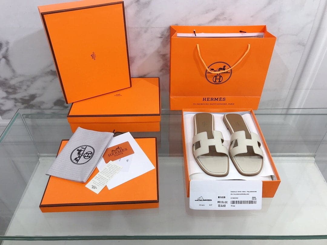 (1:1 replica) Hermes Oran Sandal Iovry For Women, Women s Shoes H021056Z
