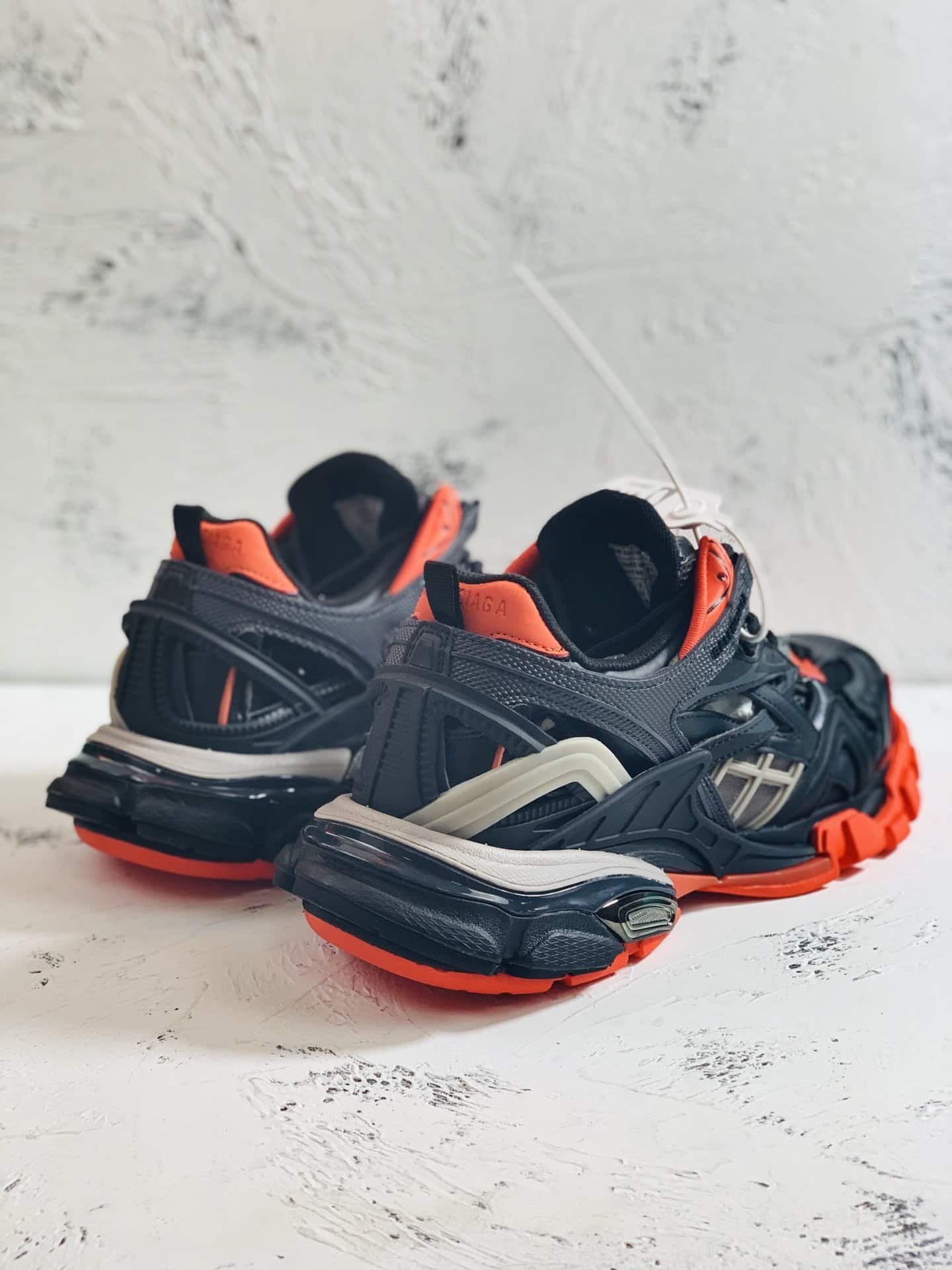 (1:1 replica) Balenciaga Track.2 Clear Sole Trainers Black For Women